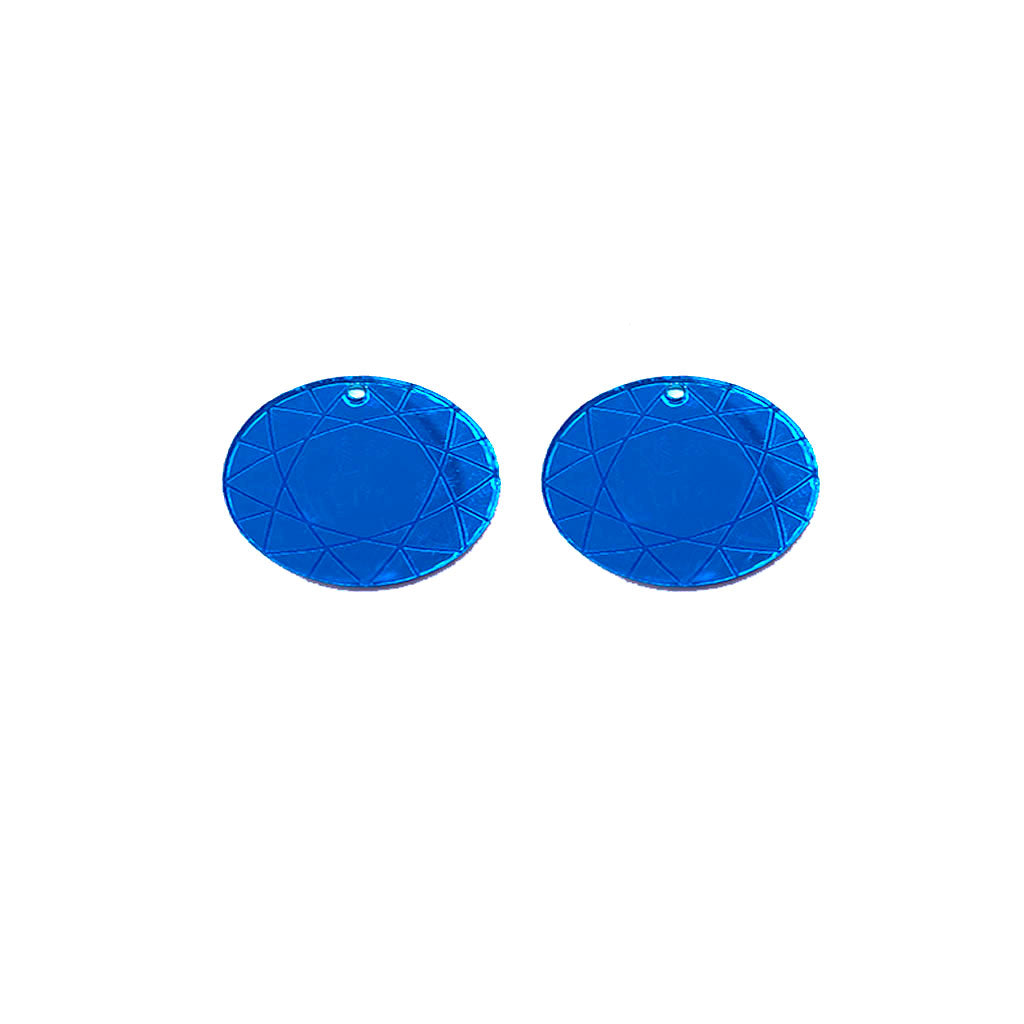Charm círculo geométrico en color azul